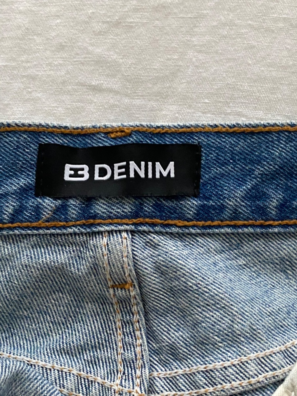 EB DENIM Distressed high-rise straight-leg jeans Size 24 - Picture 6 of 9